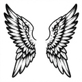 Angel Wings - Linework