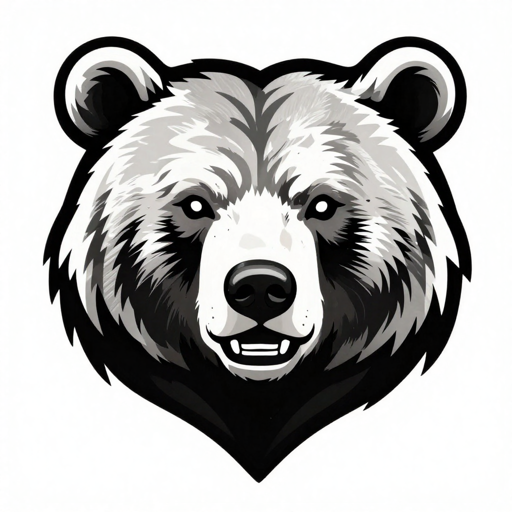 Bear Face - Vector