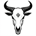 Bull Skull - Geometric