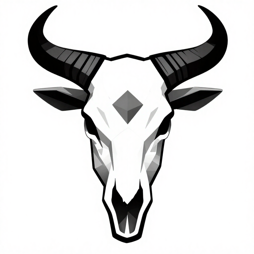 Bull Skull - Geometric
