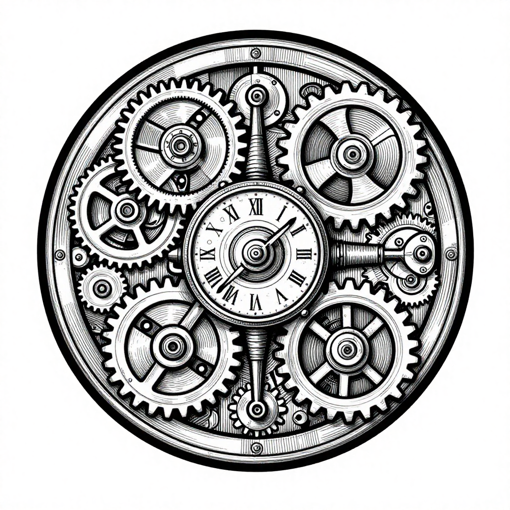 Clockwork Mechanism - Engraving