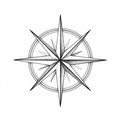 Compass Rose - Linework