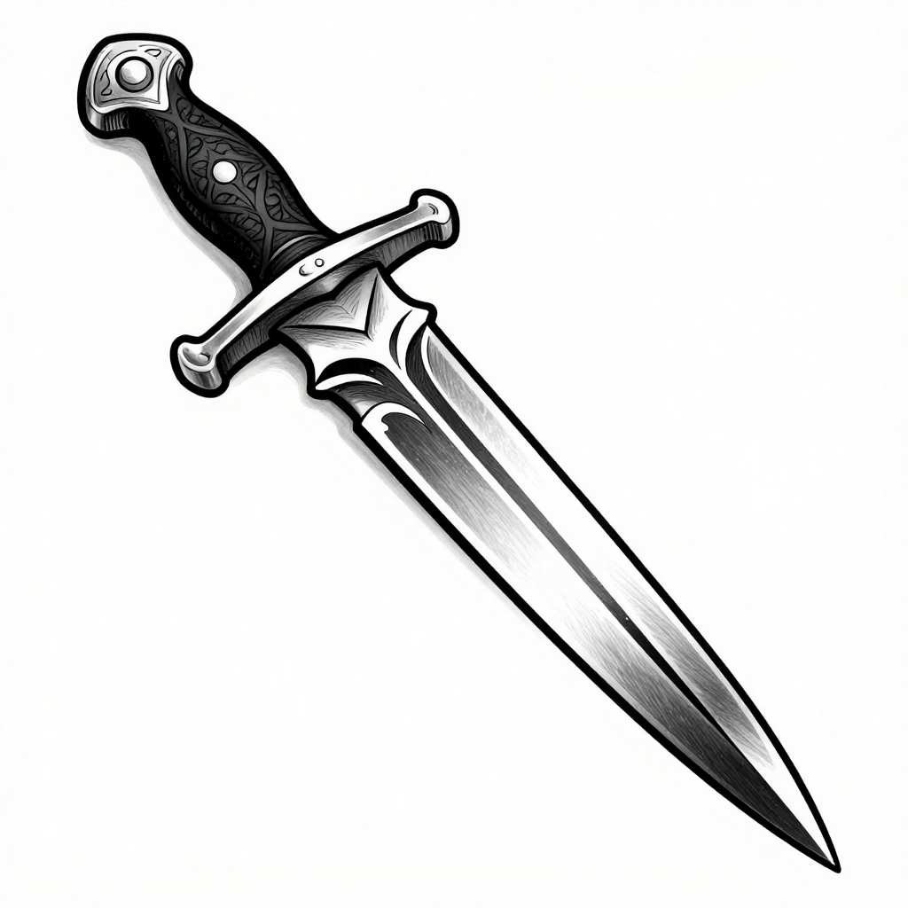Dagger Charm - Illustration