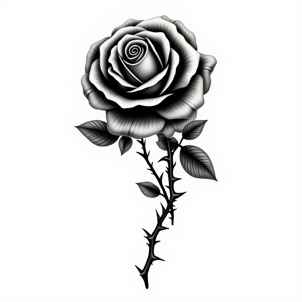 Dark Rose - Neo-Traditional