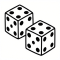 Dice Pair - Minimalist