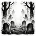 Ghostly Cemetery - Horror