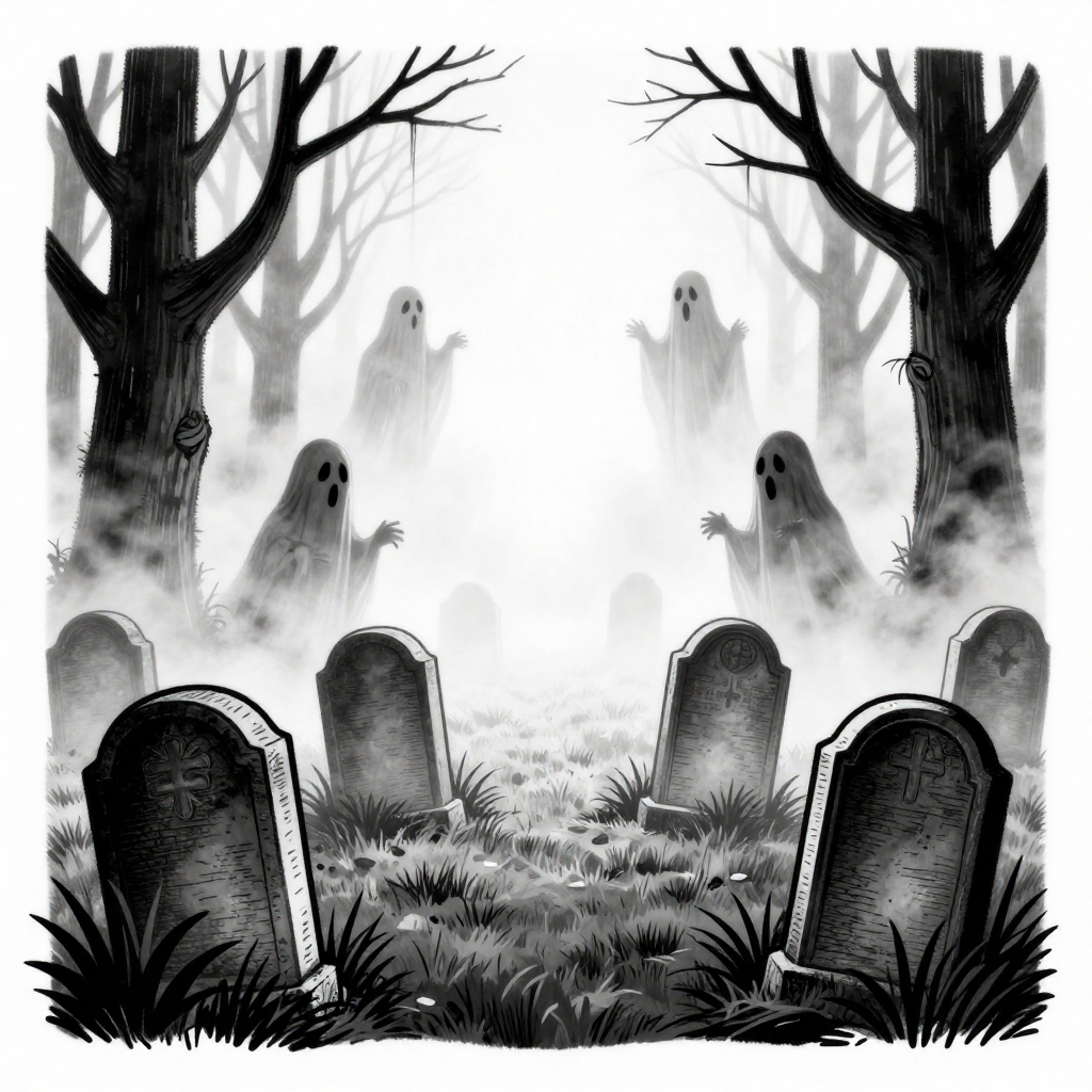 Ghostly Cemetery - Horror