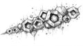 Hexagonal Cascade - Sketch