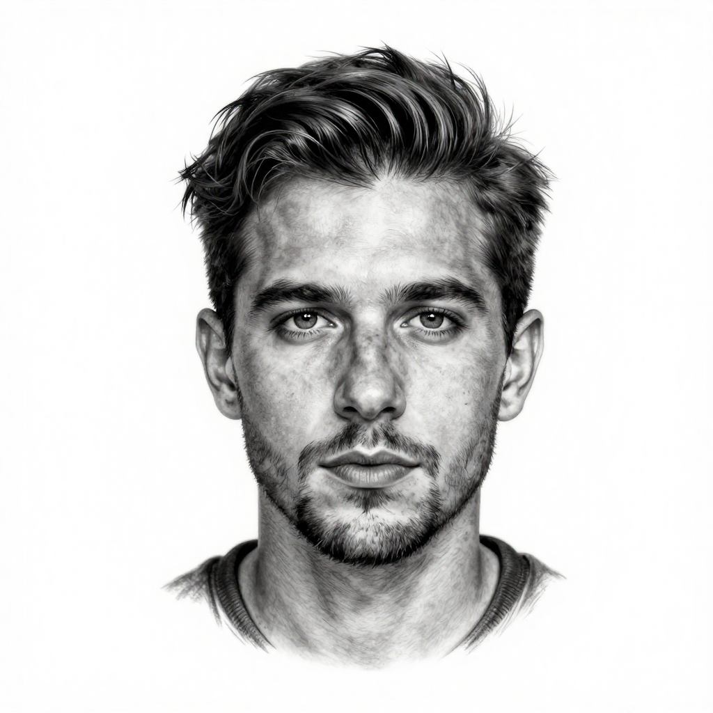 Intense Gaze - Hyperrealism