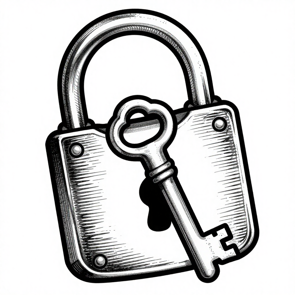 Lock Key - Illustrative