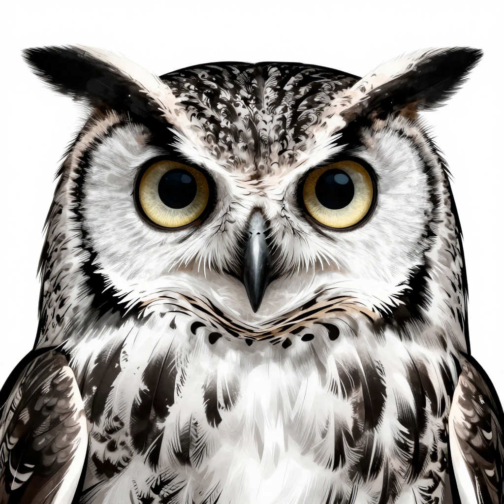 Majestic Owl - Hyperrealism