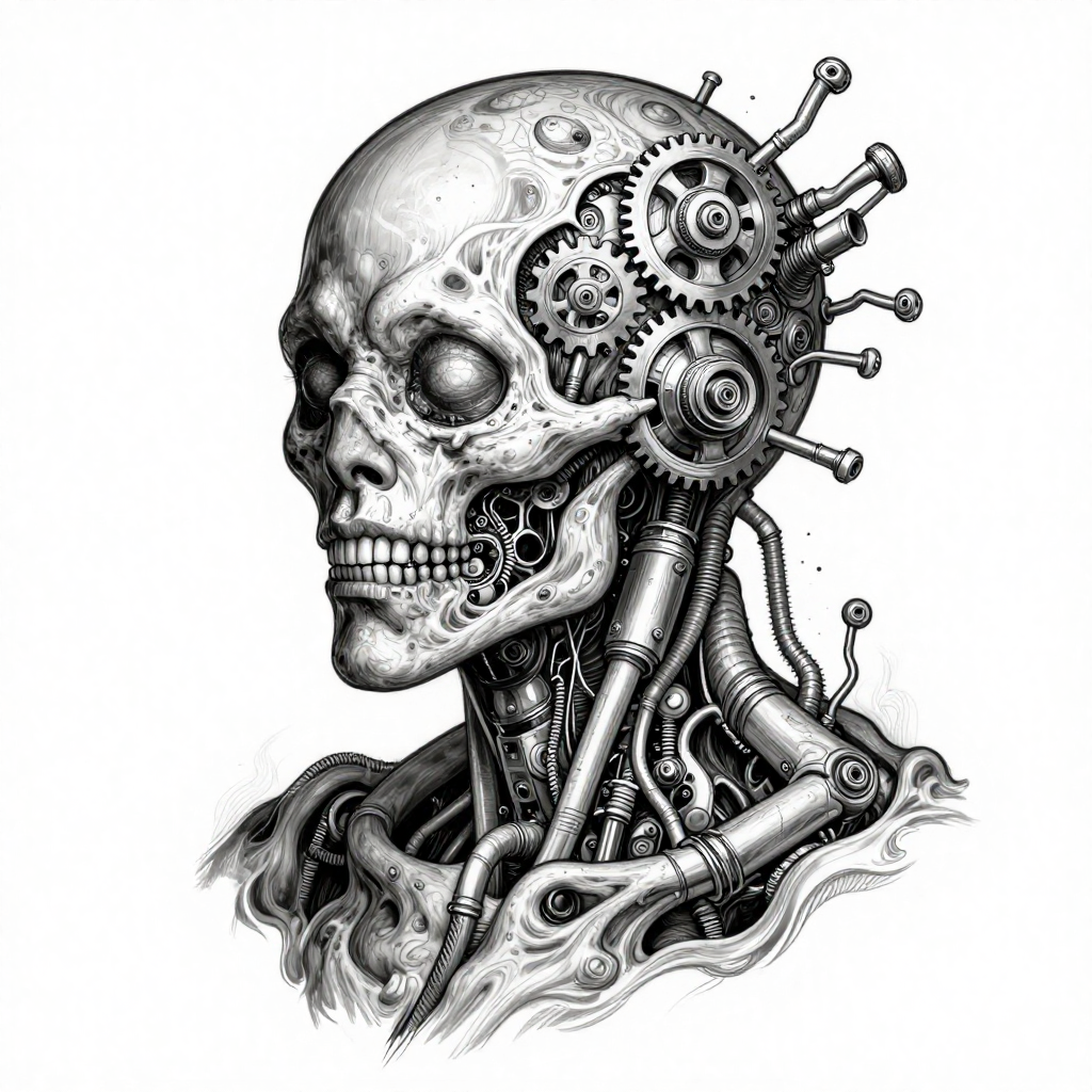 Mechanical Skull - Steampunk
