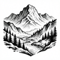 Mountain Majesty - Engraving