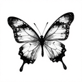 Mystic Butterfly - Ink Art