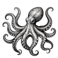Octopus Elegance - Linework