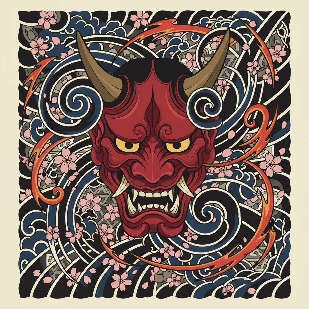 Oni Mask - Irezumi