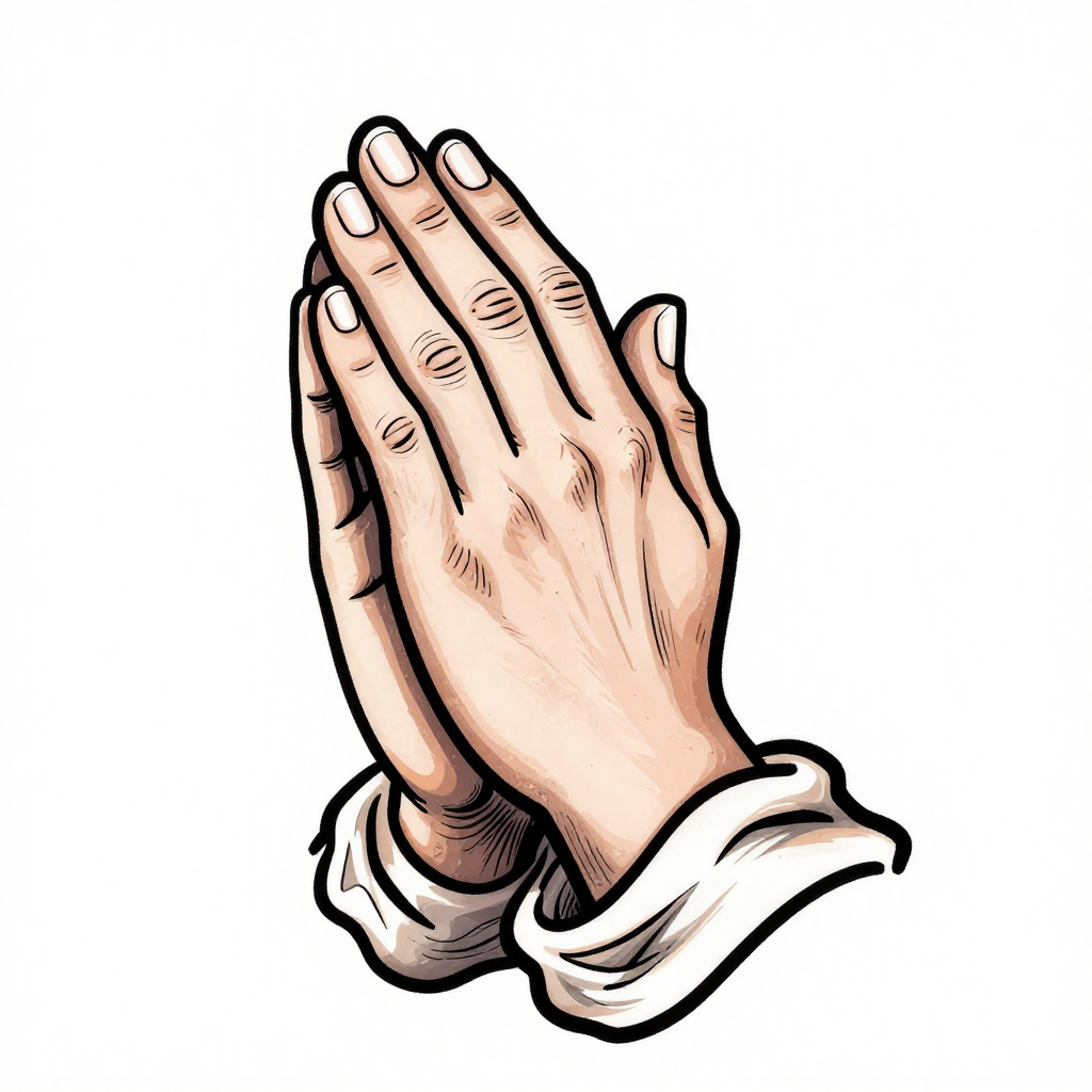 Praying Hands - Illustration