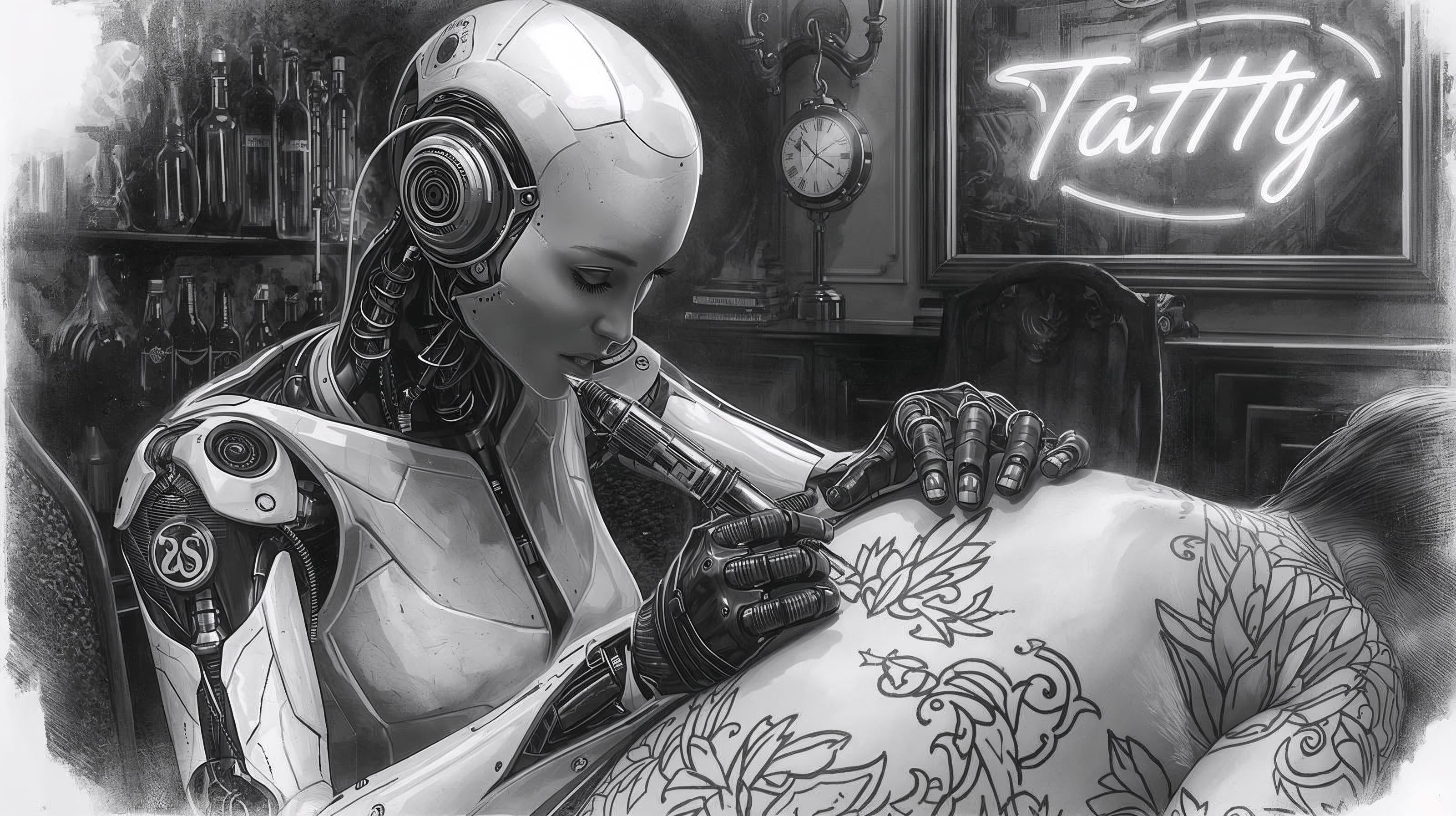 Robo Tattooist - Cyberpunk