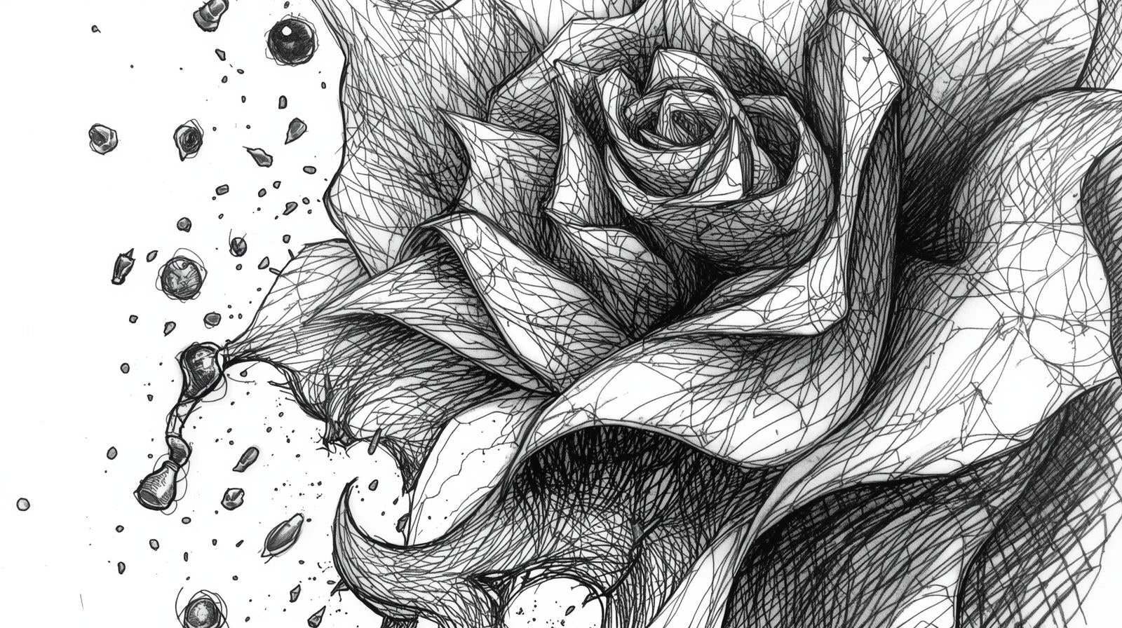 Shattered Rose - Sketch