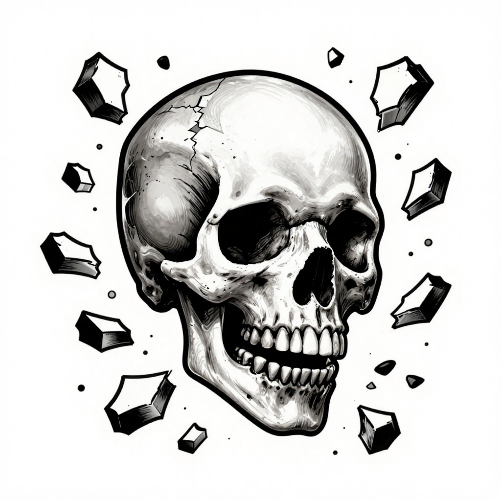 Skull Impact - Illustration