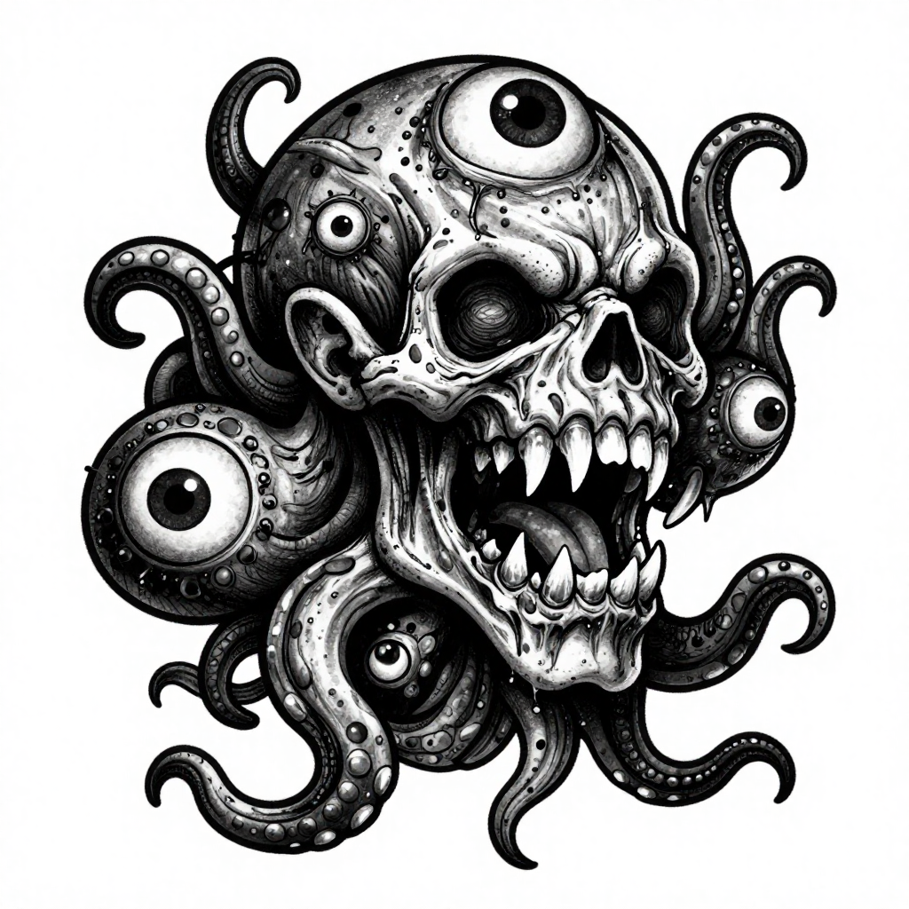 Skull Kraken - Surrealism