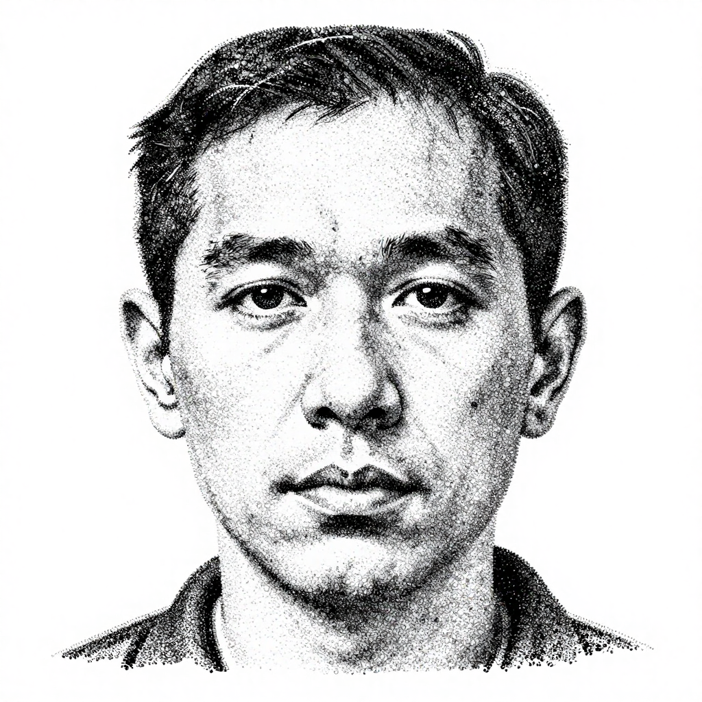 Stipple Portrait - Pointillism