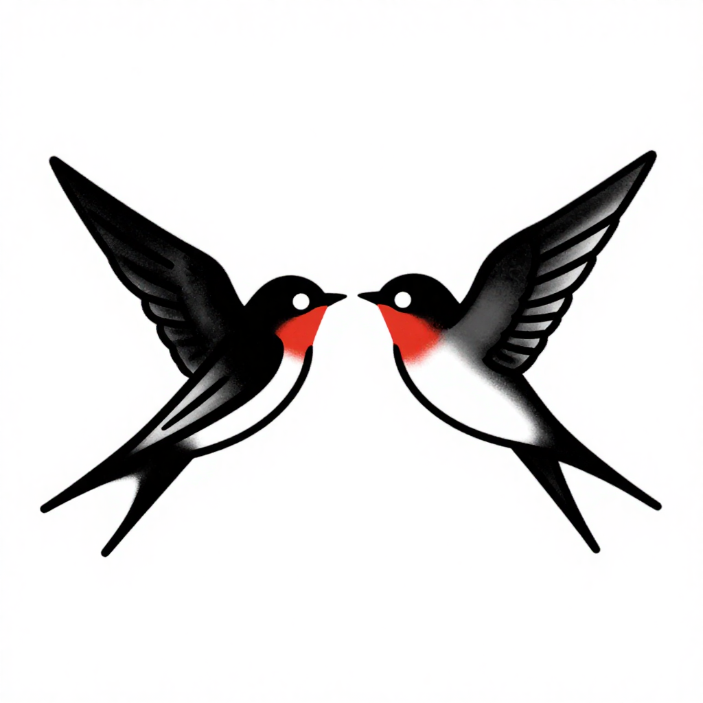 Swallow Pair - Traditional