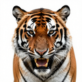 Tiger Gaze - Hyperrealism