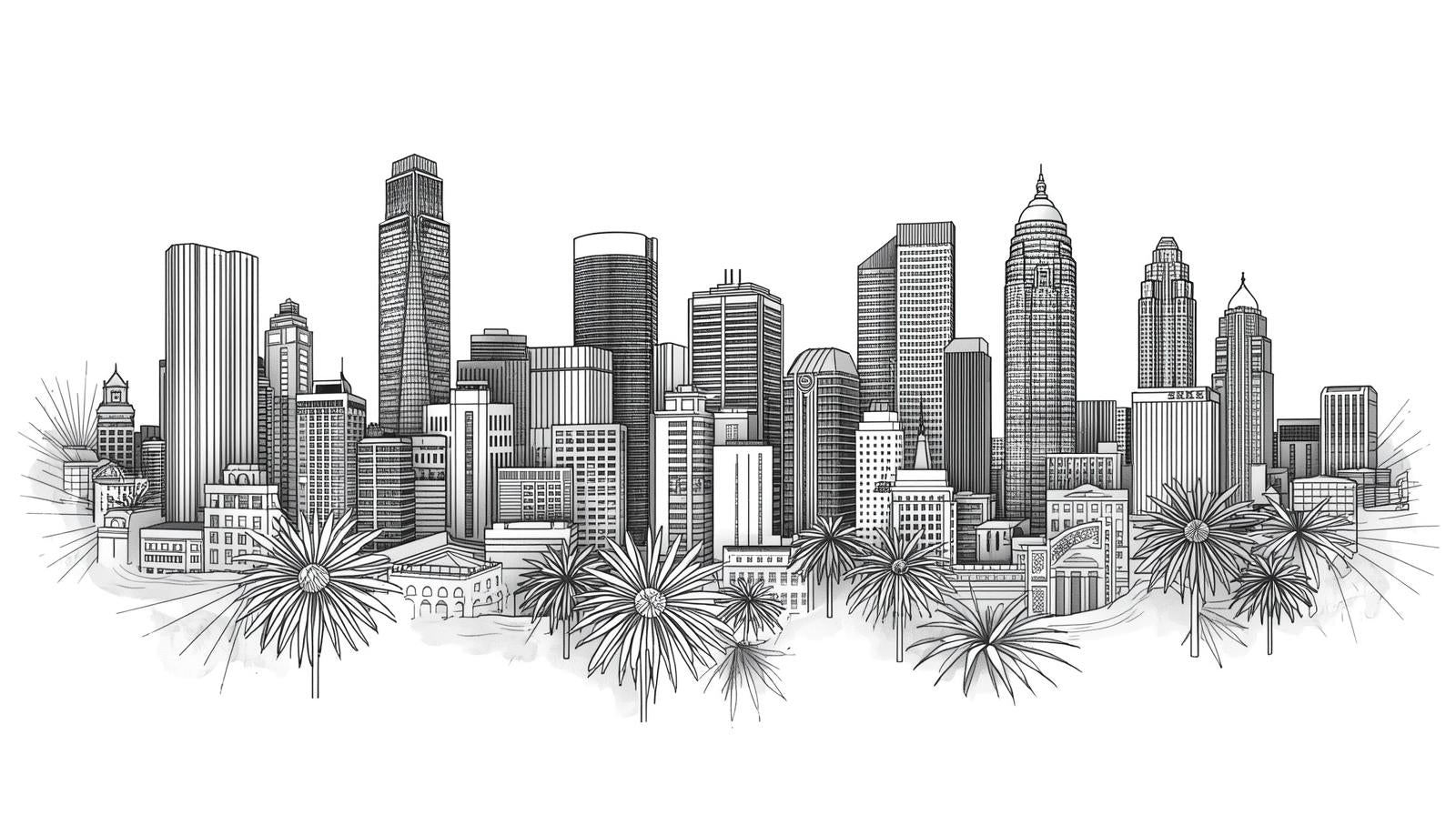 Urban Skyline - Sketch