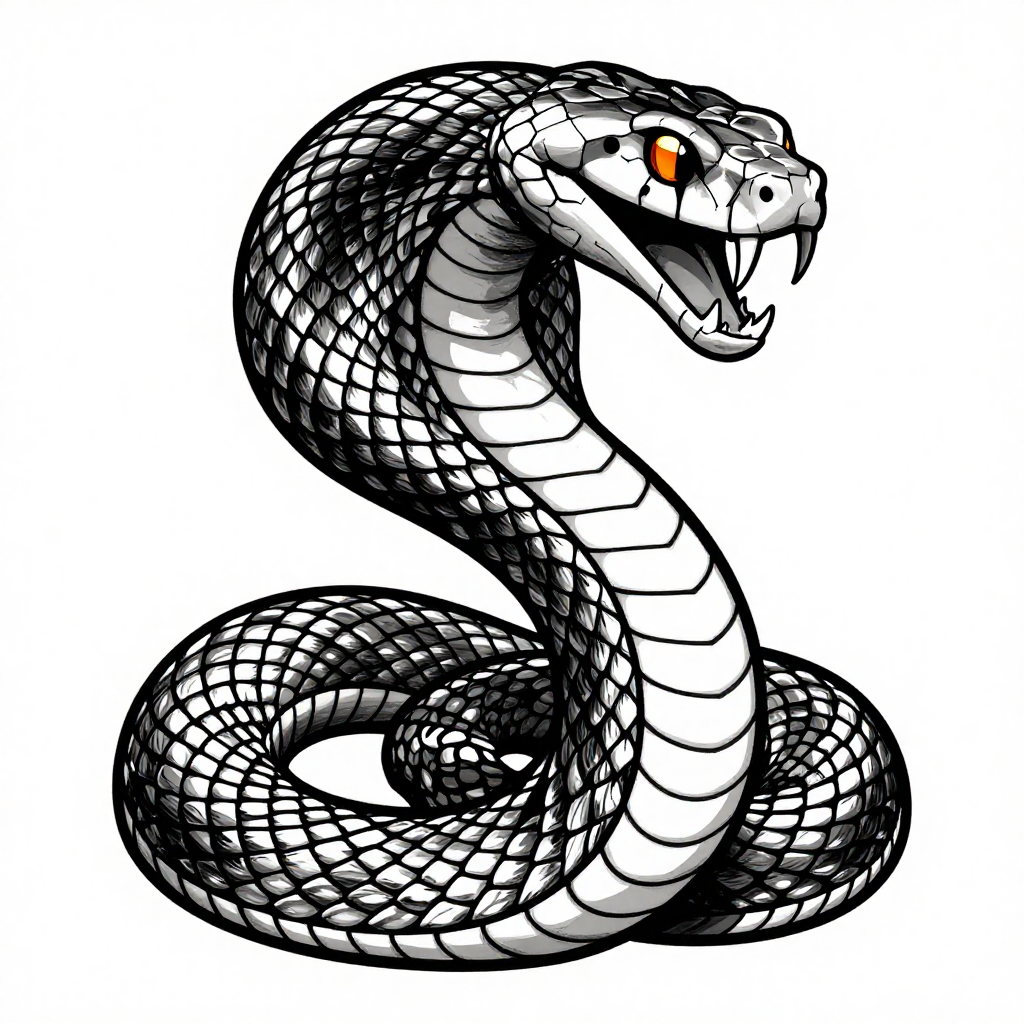 Venomous Majesty - Neo-Traditional