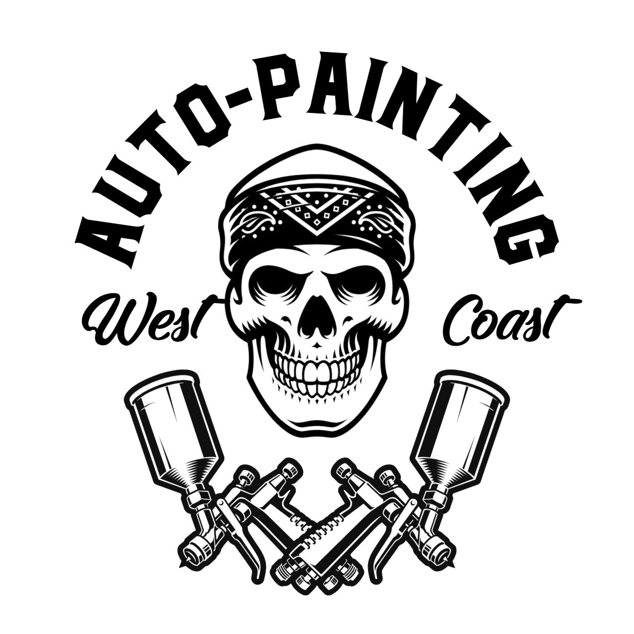 Bandana Skull - CHICANO STYLE, ILLUSTRATIVE